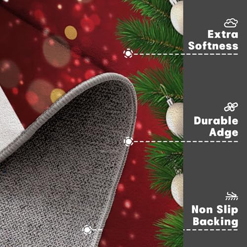 Tapis de sol absorbant antidérapant Noël lavable 90x150