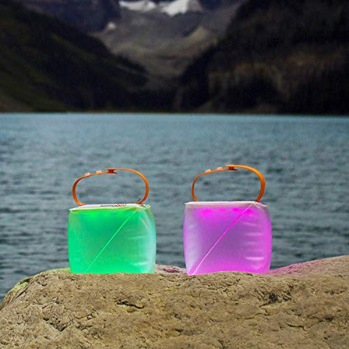 LuminAID PackLite Spectra USB Solar Inflatable Color Changing Waterproof Light