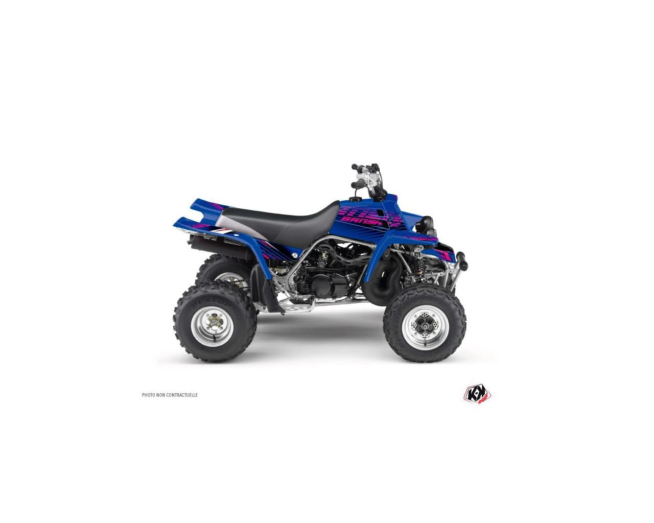 Kit deco quad Flow Yamaha Banshee rosa (1987-2023) de alta resistencia 3