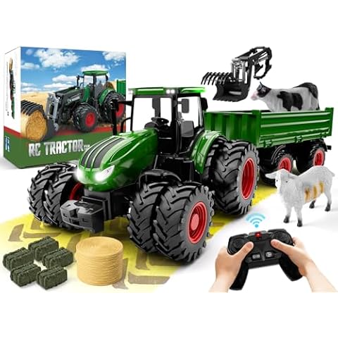 Remote Control Tractor Toy Set for Kids Cover