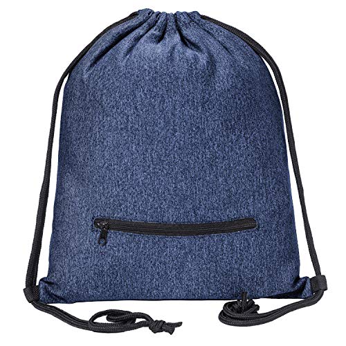 Mato & Hash Everyday Cinch Bag Quality Drawstring Bag With Zippered pocket Bulk