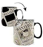  One Piece - Wanted - Farbwechsel-Tasse 460 ml  Original Manga Anime