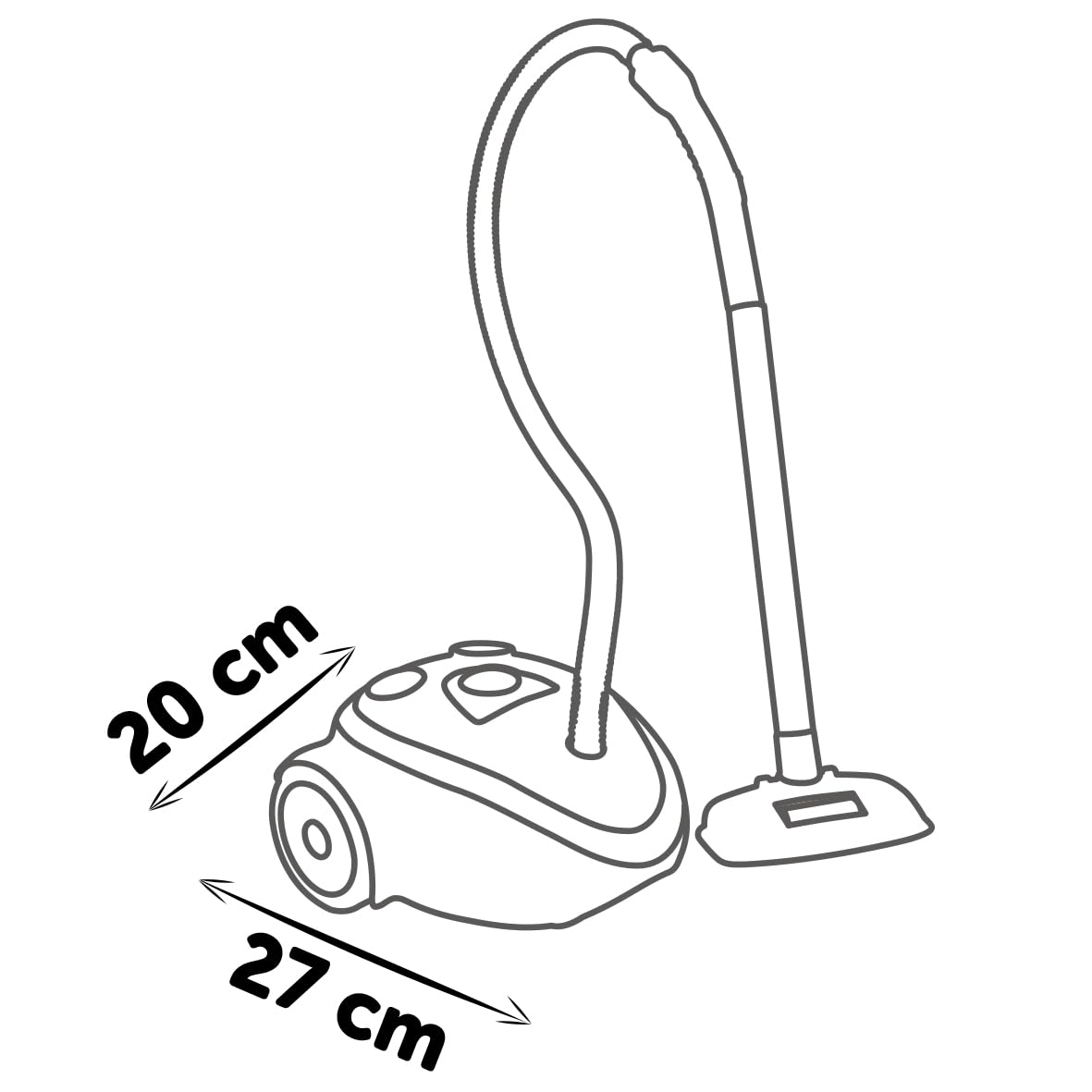 Smoby - Rowenta Aspirateur Traineau - Parfaite Réplique - Factice - Vrai Bruit d'Aspirateur - A Partir de 3 Ans - Fabrication Française