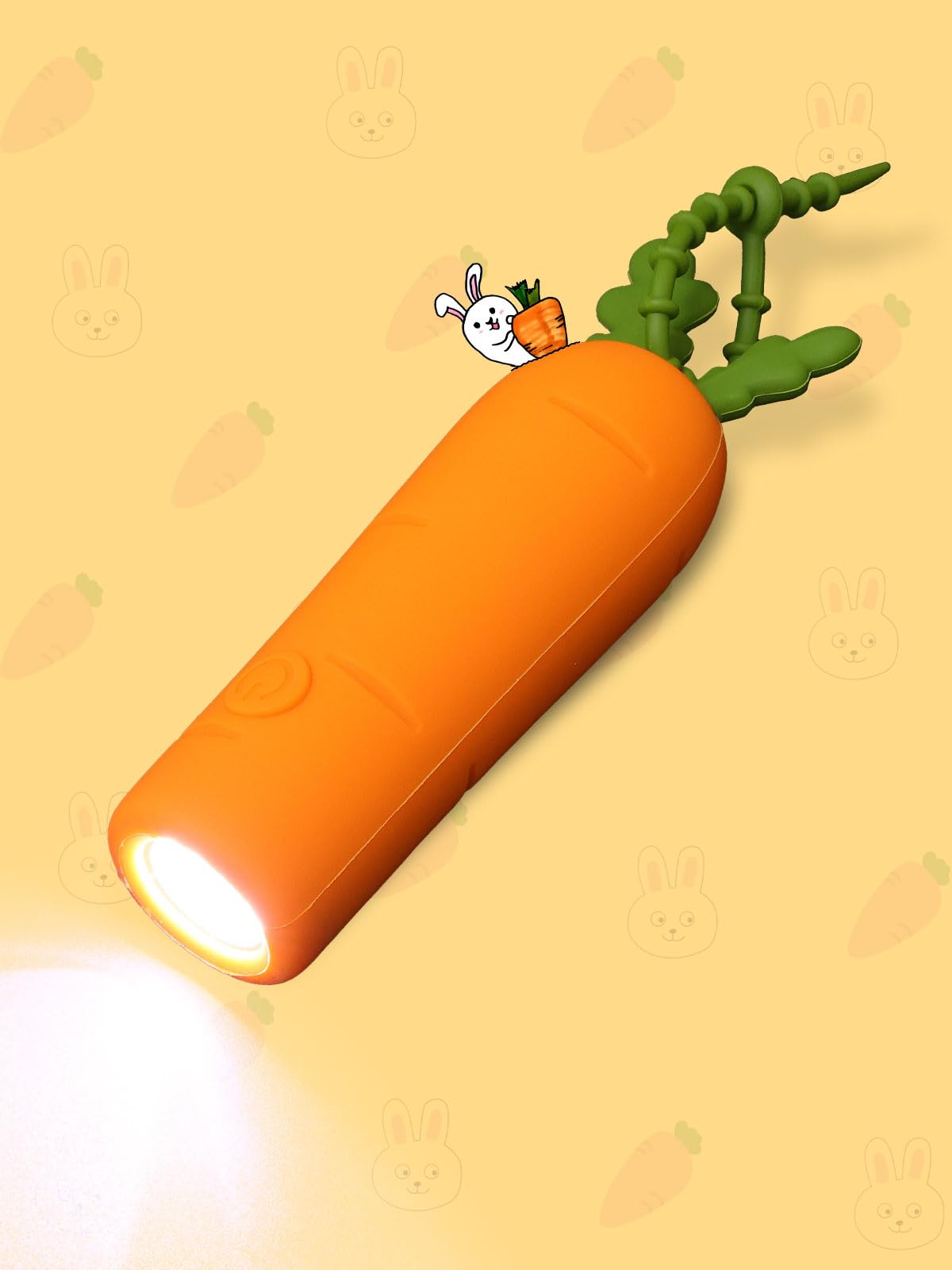 CoolGift Mart Kids Silicone Flashlight, Dimmable Flashlight for Toddlers Kids Boys Girls, Rechargeable Hanging Night Light for Camping, Night Walks and Home Use, Fun Animal Themed Portable Torch