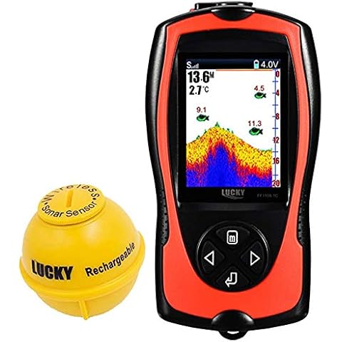 LUCKY Portable Fish Finder with Sonar Sensor and LCD Screen Cover