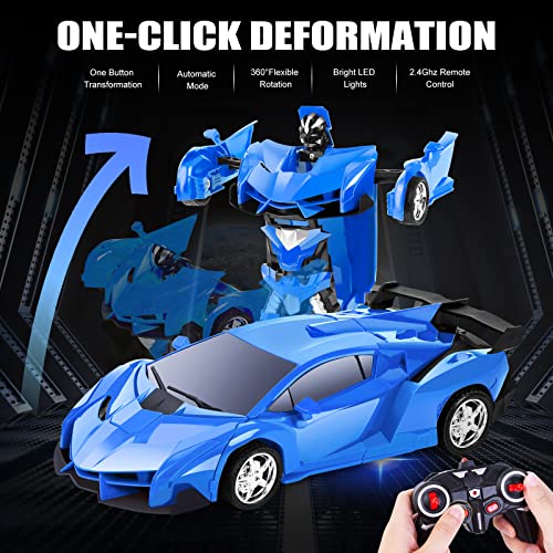 Thedttoy-Transform-Afstandsbediening-Auto-Speelgoed-voor-Kinderen-Jongens-2-in-1-Transformator-RC-Auto-Vervorming-Robot-Speelgoed-voor-3-4-5-6-7-8-9-10-Jaar-Oud-Jongens-Verjaardag-Cadeaus-Blauw