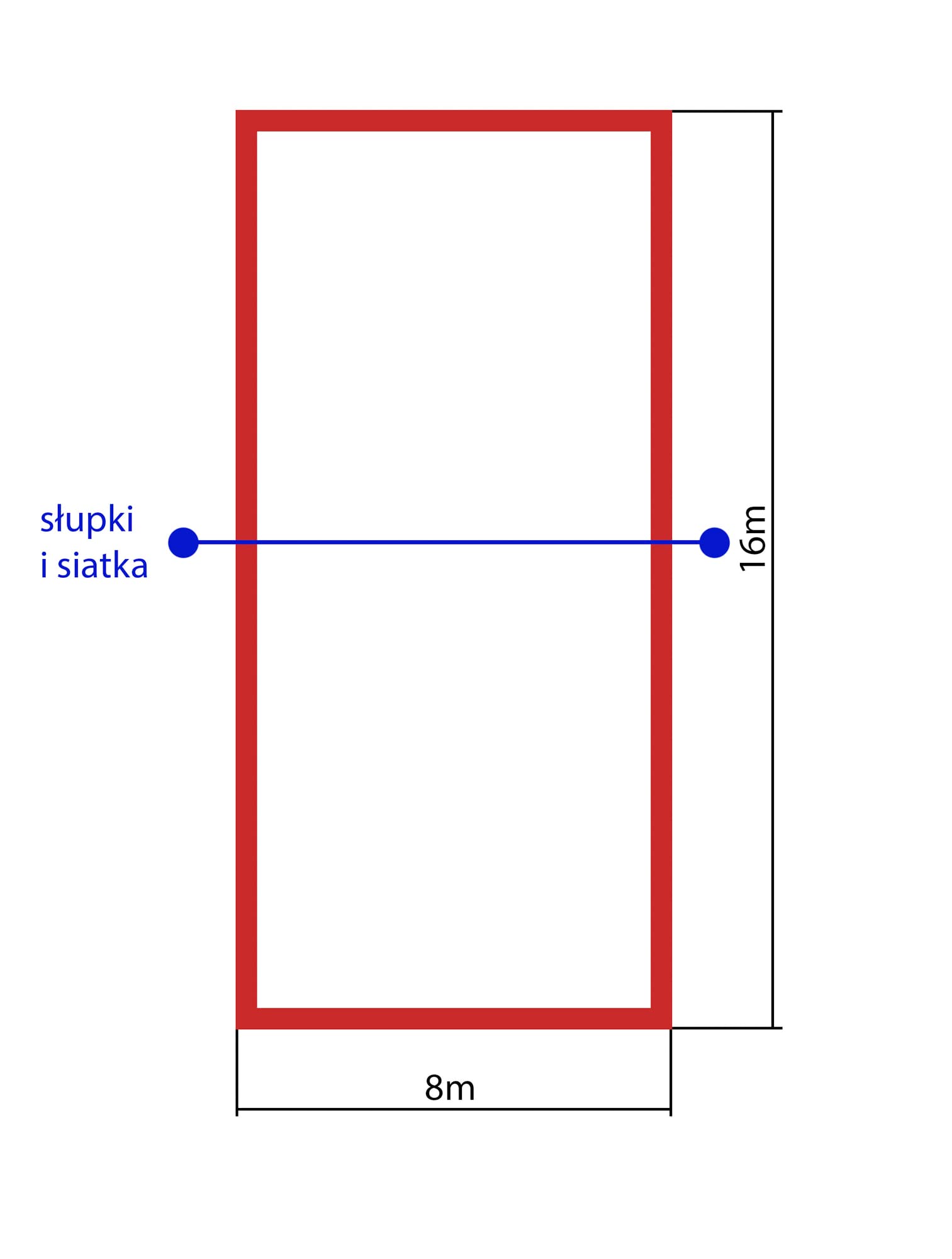 Linee per beach volley, marcatura campo da gioco, 16 m x 8 m, linee per pallone da spiaggia, larghezza 5 cm, marcatura prato, sabbia, gancio di ancoraggio (giallo)