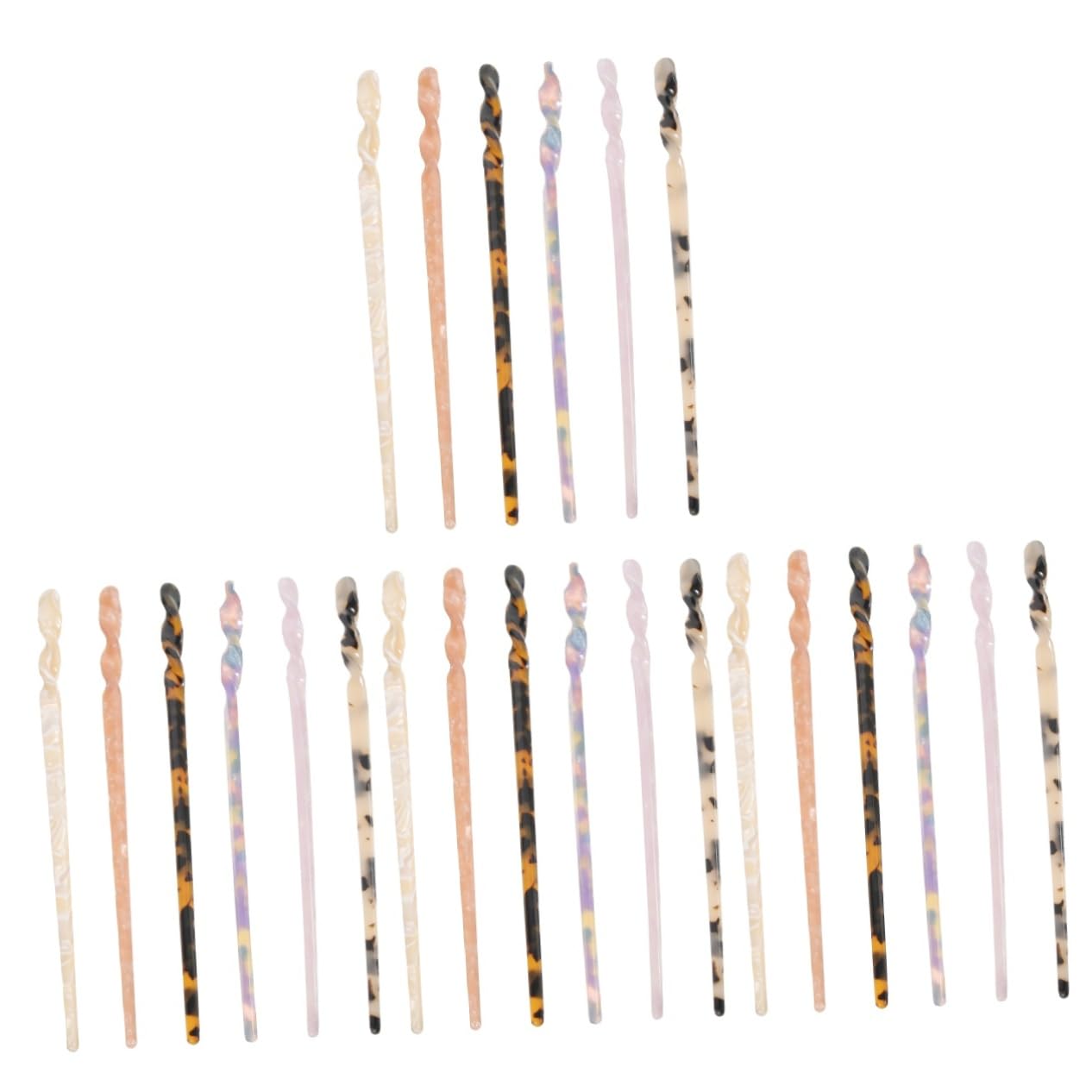 FRCOLOR 24piezas Horquillas Para Cabello Minimalistas Palillos De Pelo Para Mujeres Herramienta De Para Recogidos y Peinados Elegantes