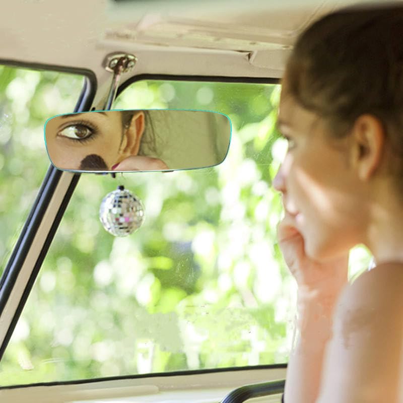 Image of CarFrill 11.8 inch Universal Interior Rear View Mirror for Driving Test, Learner Instructor | Anti-Glare Rear View Mirror for Car SUV CRV Trucks | Clip-On Wide Angle Convex Mirror.