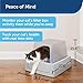 PetSafe ScoopFree Crystal Smart Self-Cleaning Cat Litter Box - WiFi & App Enabled - Hands-Free Cleanup, Less Tracking, Superior Odor Control - Includes Disposable Tray and Hood
