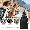 Ocastuted Sac De Poitrine Pour Femme - Sacoches Messager Sport Unisexe | Sac à Dos Imperméable Polyvalent Mode Décontractée pour Randonnée Voyage Course Femme #1