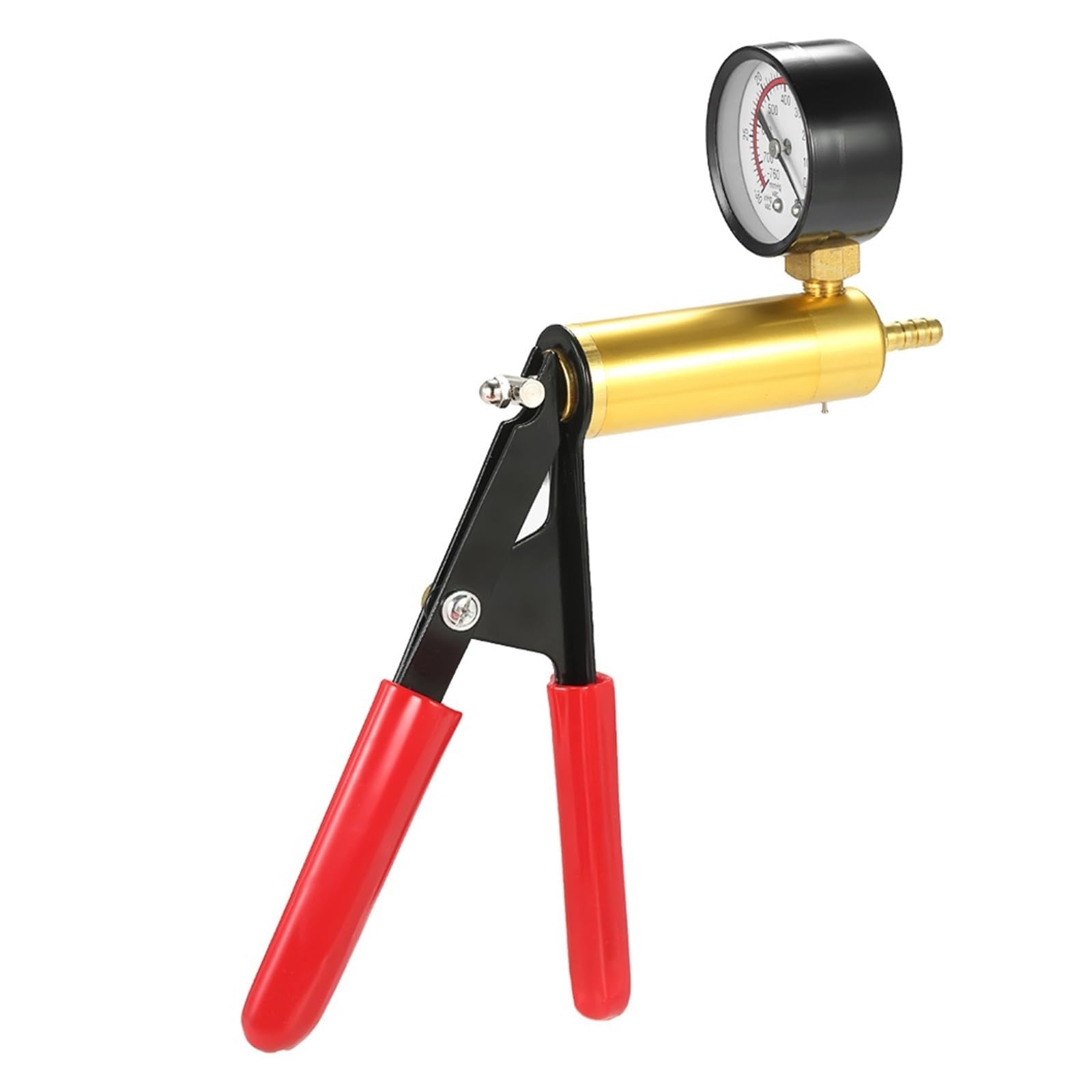 Purgador de líquido de Frenos por vacío Manual Herramientas de purgado Pistola de vacío Kit de comprobador de Bomba Bomba de Aluminio Manómetro de vacío