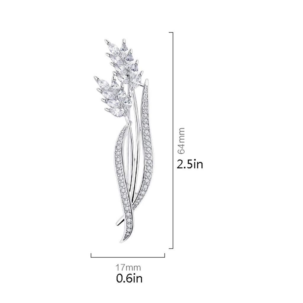 Spilla di Moda/Spilla da Donna Orecchio del frumento Spilla Femminile Temperamento Fiore all'occhiello Pin Coreano Atmosfera Elegante Collare Abiti semplici Spilla Accessori Spilla per Abiti