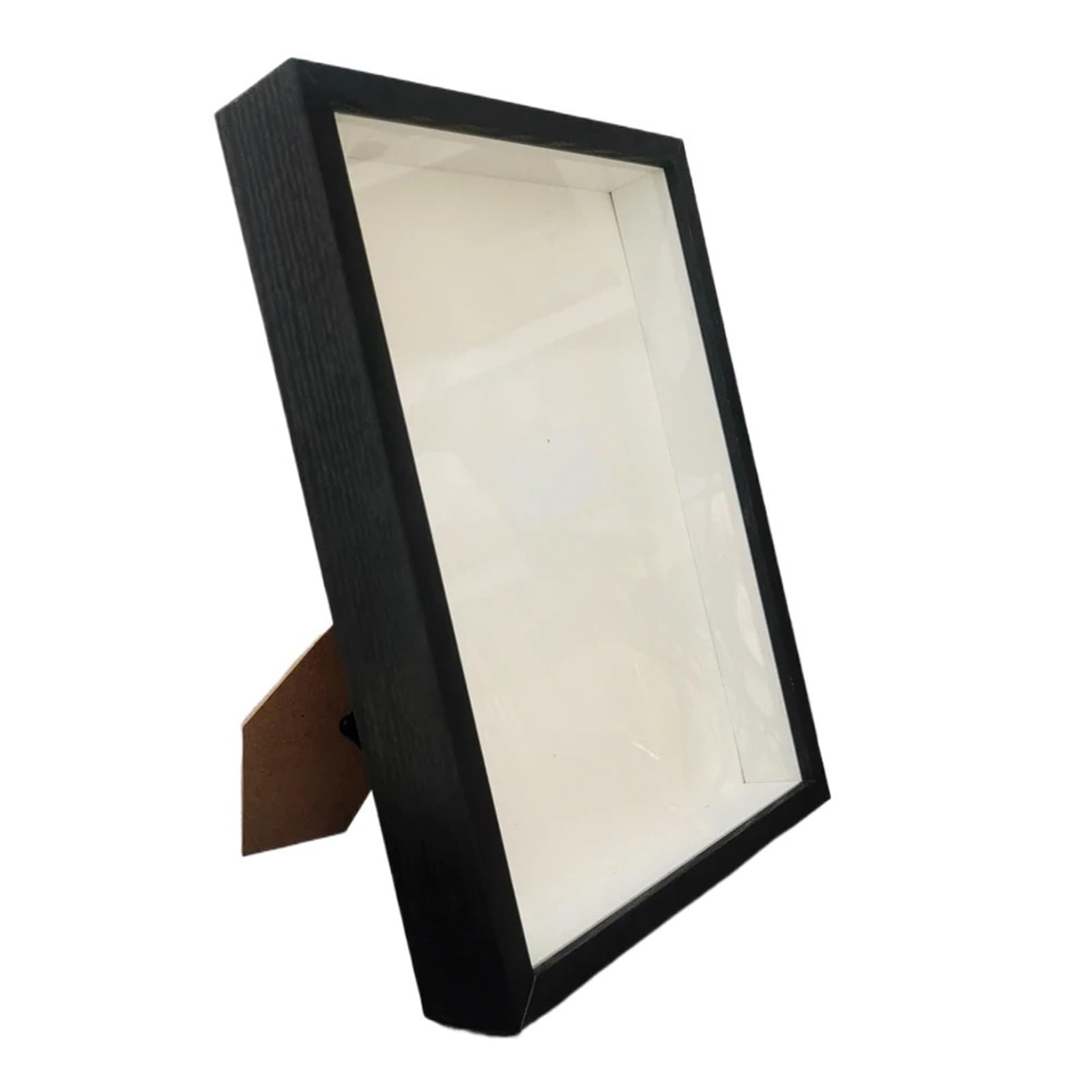 2PCS DIY Wood Picture Frame Photo Decor Shadow Box Depth 3cm Wooden For Displaying Three-Dimensional Works for Tabletop and Wall(WHITE,13X18cm)
