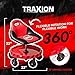 Traxion 2-700 ProGear Mobile Rolling Gear Seat W/Equipment Tray and Five All-Terrain 5