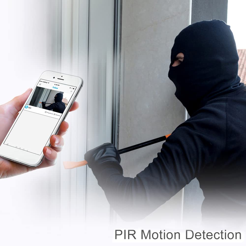 Campanello Video WiFi Smart citofono Wireless videocitofono bidirezionale Controllo remoto Tramite App Comunicazione a 2 Vie Visione Notturna PIR 720P con rilevamento Movimento