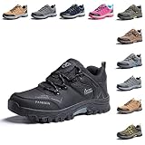 Hitmars Wanderschuhe Herren Trekkingschuhe Wanderhalbschuhe Wanderstiefel Outdoorschuhe Trekking Wander Hiking Schuhe für Herren Outdoor C Schwarz 42
