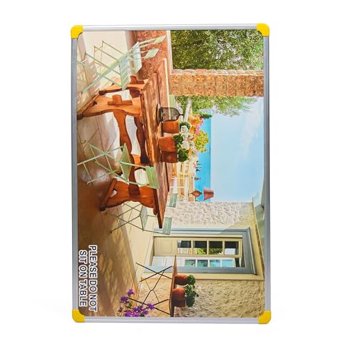 Image of Folding Table 24 x 36 Inch Portable Multipurpose Foldable | Strong Metal Legs, Study, Dining, Laptop Use, Office, Picnic & Outdoor Use