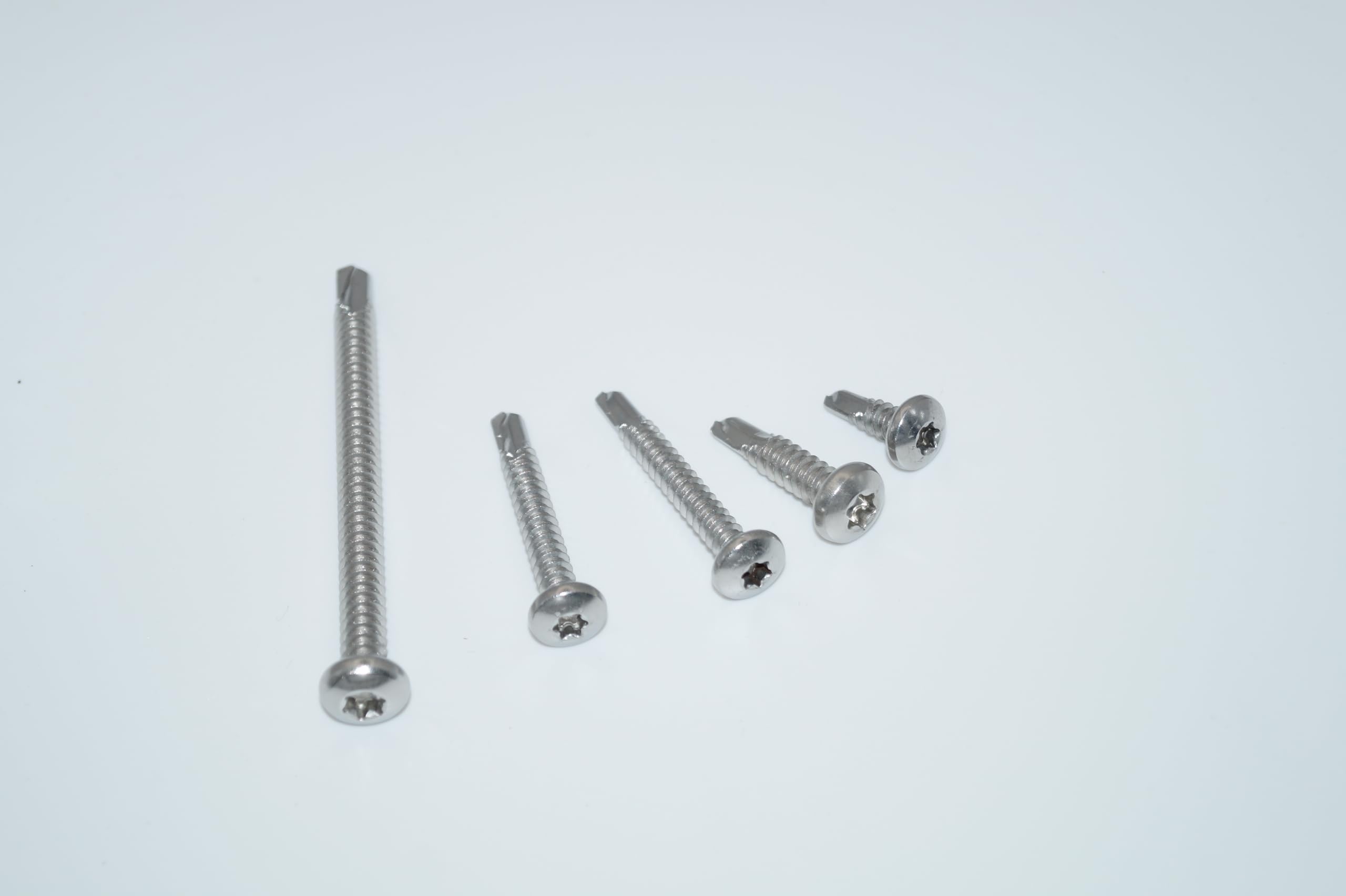 Viti A Testa Bombata Pozidrive, 2,9 X 9,5, 50 Pezzi, Forma M, In Acciaio Inox A2/V2A, Viti Autofilettanti DIN 7504/ISO 15480, Antiruggine - Foto 5