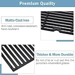 Criditpid BBQ Grille pour Chef Chef G45308, G45311, G45301, G45303, G45309 Modèles de grille. Grattes de cuisson en fonte de fer mat pour MasterChef.