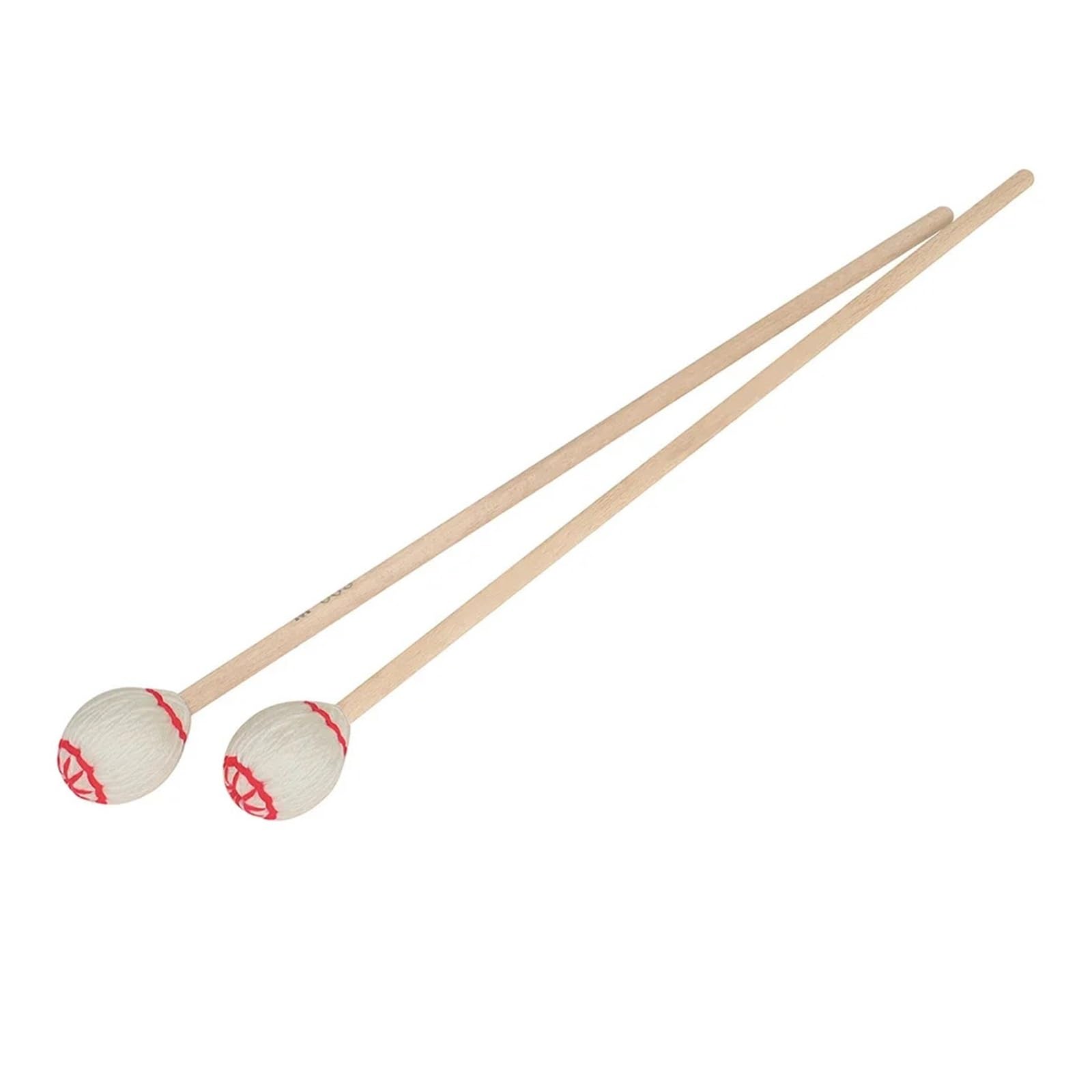 Baguettes de marimba 1 paire de maillets Marimba, accessoire Percussion, manche en érable, baguettes for Xylophone Glockenspiel cloches, pièces d'instruments musique(Brown)