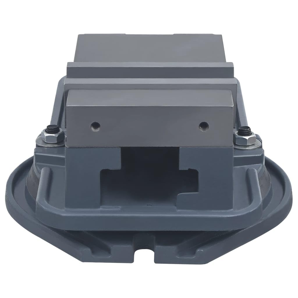 Mangloder - Tornillo de banco giratorio de hierro fundido de 160 mm con rotación de 360°, abrazadera de banco de trabajo estable para madera y metal, sujeción precisa, base robusta, escala fina, ideal