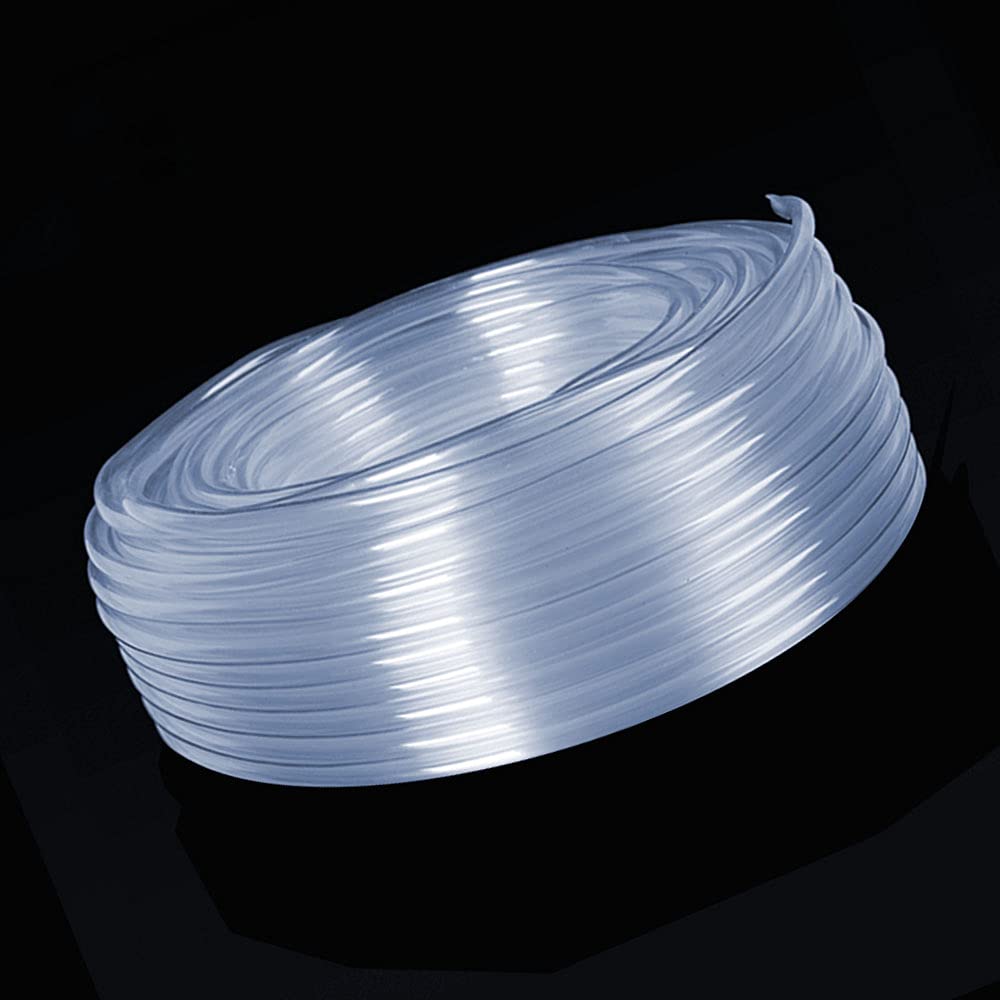 QuQuyi Tubo de vinilo de PVC de grado ligero, tubo de plástico transparente de 8 mm de diámetro interior x 10 mm de diámetro exterior (5/16 pulgadas de diámetro interior x 3/8 pulgadas de diámetro