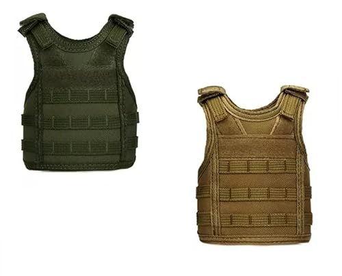 LOBOLOKO Bierweste - Oliv - Tactical Molle Mini Beer Vest - Getränkeweste für Flaschen und Dosen - OD 1 Stück Cover