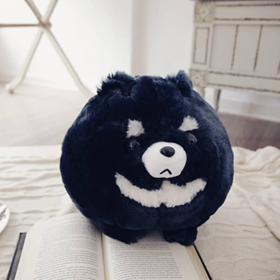 Amazon.co.jp: ぽっちゃりポメラニアン犬人形かわいい毛皮のよう