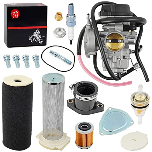 Image of Carburetor Carb & Air Filter & Guide Intake Manifold Boot Kit For Yamaha 2004-2013 Raptor 350 Air Filter