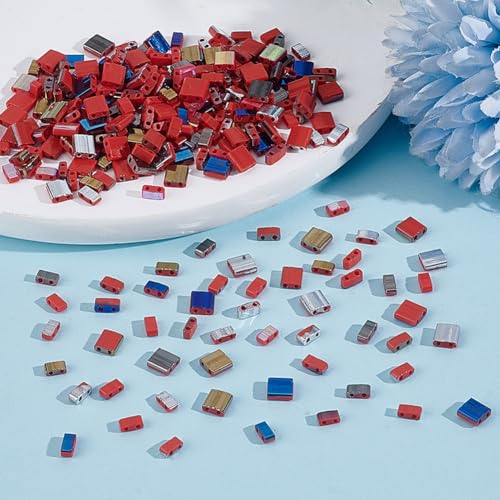 arricraft 250 Pcs 2 Hole Glass Seed Beads - Image 4