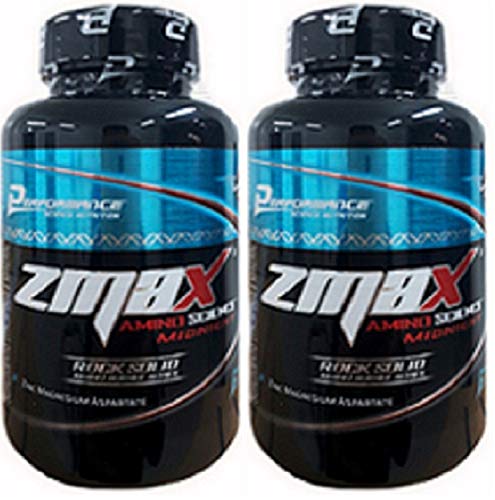 Zinco Magnésio Quelato Zmax Midnight Performance Nutrition 100 Tabletes Kit 2 Unidades