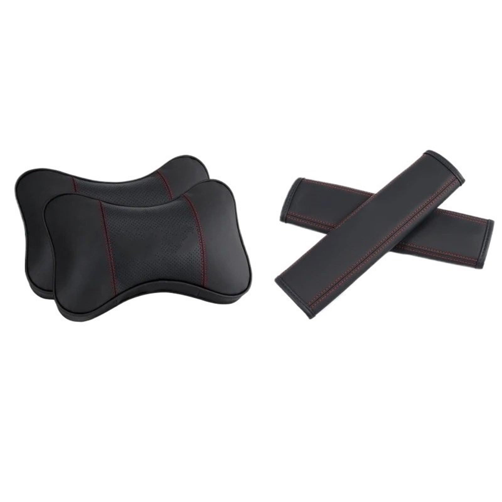 Tête pour Siège d'auto Appui-tête en cuir pour siège de voiture, accessoires Convient pour Chrysler 300c 200, oreiller cou, coussin tête(D)