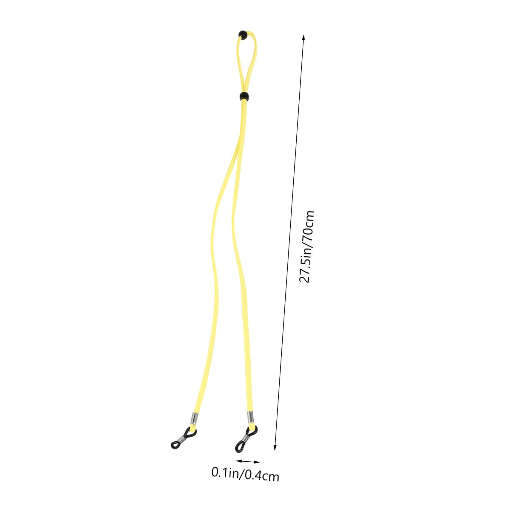 Mikikit 6pcs Glasses String Adjustable Eyewear Glasses Lanyard Lightweight Comfortable Anti-lost Mask Lanyard for Ages