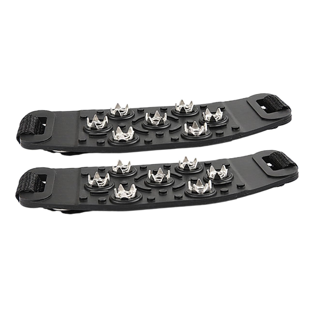 Balacoo 1 Pair Crampon Shoe Covers Boots Boot Traction Cleat Spikes Climbing Shoes Gripper Outdoor Shoe Covers Snow Shoe Spike Shoe Grippers Ice Gripper Skates Multifunction, 16.00X6.10X0.40CM, Black