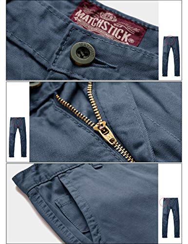 Image of Match Mens Regular-Fit Casual Flat Front Chino Pants