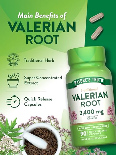 Nature'S Truth NT3110 Valerian Root Capsules | 2400Mg | 90 Count | Non-Gmo & Gluten Free Supplement thumb #4