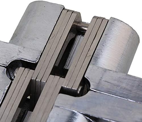 BQLZR Concealed Cross Hidden Hinges Invisible Folding Door Hinge Hidden Cross Invisible Hinges Hidden Stainless Steel Invisible Concealed Cross Hinge for Wooden Door #5 Pack of 2