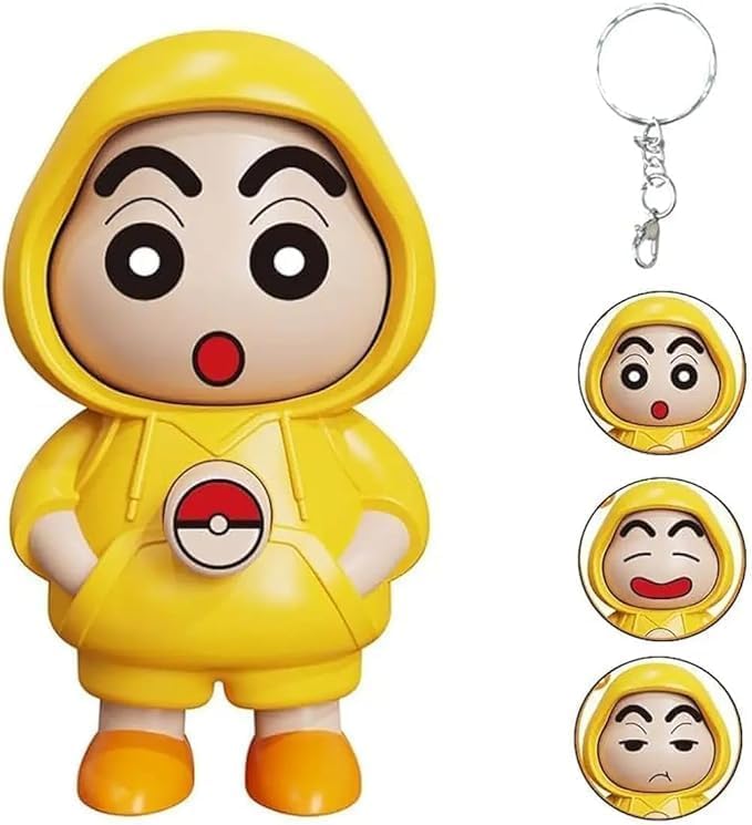 Image of Toy Face Changing Doll Key Holder Cartoon Character Keychain for Men Gifts