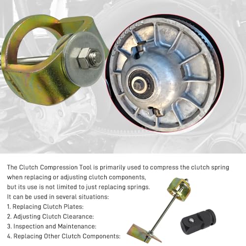 Image of Clutch Compression Tool Universa for Polaris RZR Ranger GeneralKymco Suzuki Ski-Doo Arctic Cat Snowmobile ATV UTV, Primary & Secondary Clutch Spring Compression Tool