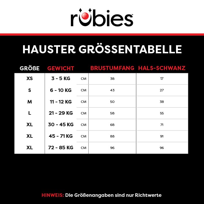 Rubie's 887892S Offizielles Superman Hundekostüm, Größe S Karneval
