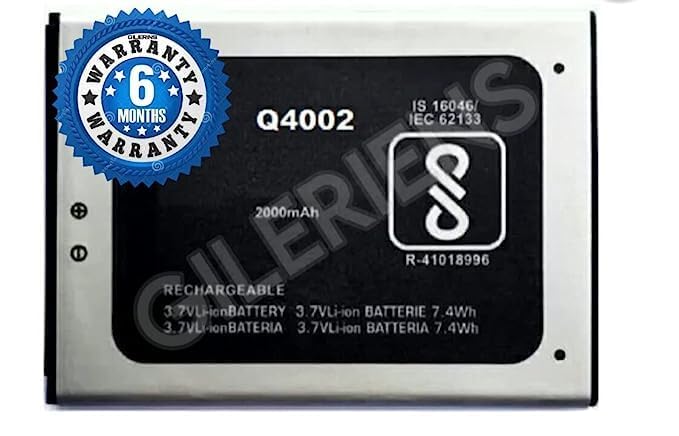 Image of Original Q4002 Battery for Micromax Bharat -4 Diwali Edition Q4002 /spark Go Q409A Battery with 6 Month Warranty****(G305)