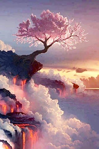 RunFar Nature Pattern DIY 5D Diamond Embroidery Painting Cross Stitch Craft Diamond Painting By Number Kits Home Decor Gift