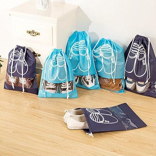 Image of Concepta Shoe Bag for Travel & Storage Travel Organizer for Women & Men Water-Resistant Travel Accessories Shoe Organizer Shoe Bags Pouches Cover for Travelling Travel Essentials (Pack of 5 PIS)