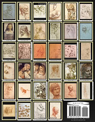 Miniatura 2 de Leonardo da Vinci Sketches Coloring Book Leonardo da Vinci Complete Art Coloring Book #2 - Leonardo's Sketches
