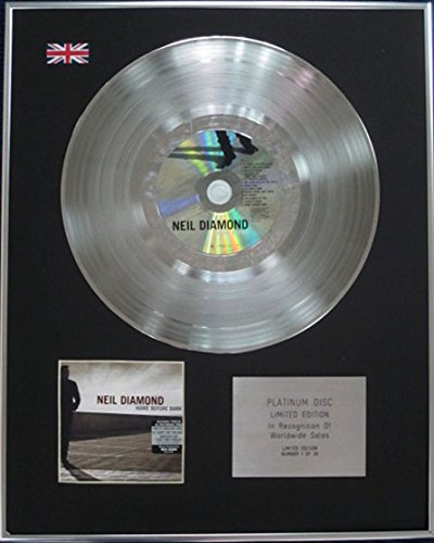 Century Music Awards NEIL DIAMOND - Limited Edition CD Platinum Disc - HOME BEFORE DARK