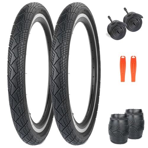 ZUKKA 20x1.75 ���]�ԗp�^�C���ƃ`���[�u�Z�b�g MTB �����p���]�ԃ^�C�� �V�����[�_�[�o���u�t�� 32mm�^�C�����o�[ �}�E���e��/�N���[�U�[�o�C�N/�܂肽���ݎ��]��/�n�C�u���b�h/BMX���]�ԗp