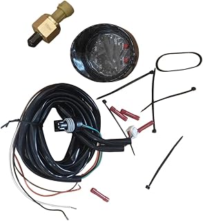Zwfjcmsa 30-0301 - Medidor de presión de aceite y combustible de 52 mm, serie X, 100 PSI, 7 bar, piezas de modificación LED digitales, color negro