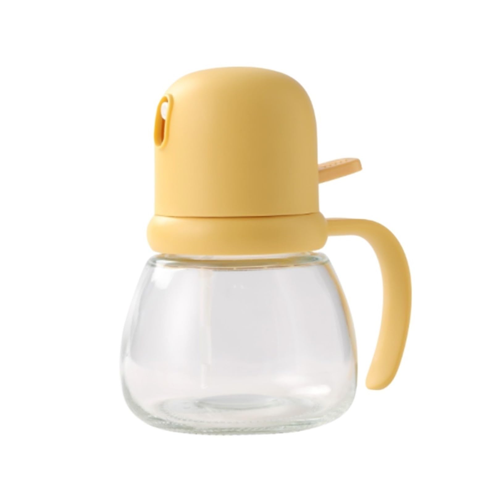 Dozownik do Oleju Kuchennego Szklany Rozpylacz Oleju Typu Push Nadaje Się Do Gotowania Na Powietrzu I Grillowania W Sprayu Dozownik Octu i Oleju(Yellow)