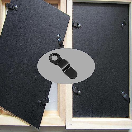 Image of Picture Frame Fasteners Turn Button Fastener Picture Frame Hardware Frame Turn Button Metal Bow Shape Picture Frame Hardware Clips 100pcs Photo Frame Backing Clips with Screws